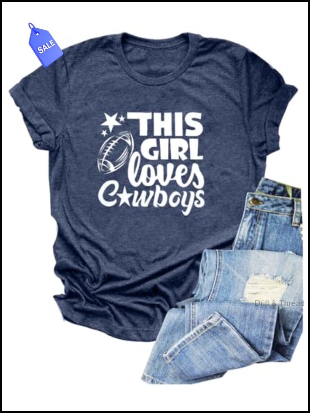 Vintage Football Shirt Women Game Day Tshirt Sunday Funday Tee Tops